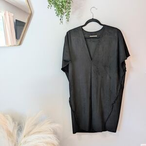 Aeron Black V-Neck Kaftan Style Dress Sz. 4